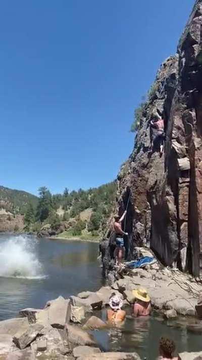 Climbing, cliff jumping, hot springs. All in the same place