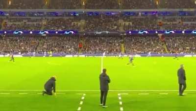 Pep Guardiola’s reaction to Vinicius’s dummy for Real Madrid's 2nd goal.