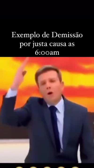 É o que acontece quando tem que acordar cedo demais