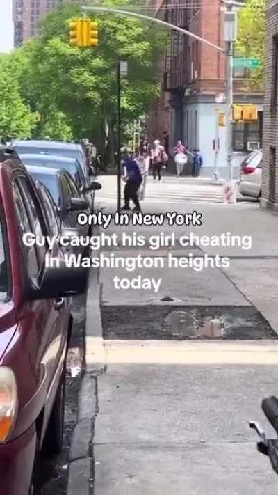 This man caught his girlfriend cheating. Sooo........ this is how he deals with it. 