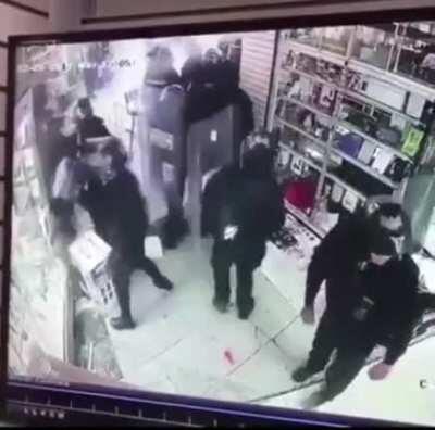 Police steal from store