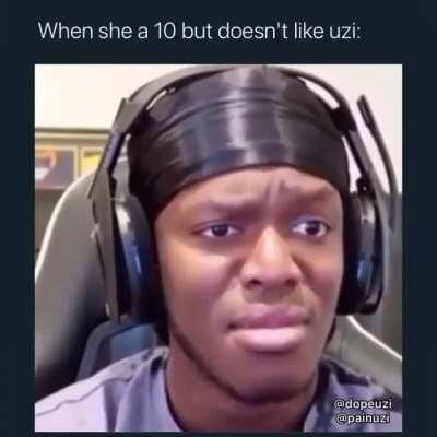 If she don’t like uzi u gotta leave her bro. It’s the rules🤷‍♀️