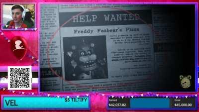 FNaF Plus - Title Screen Reveal from Dawko's Charity Stream