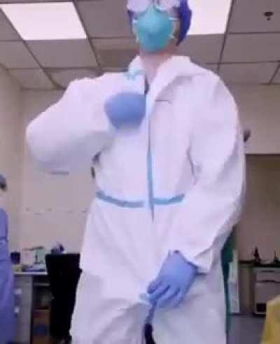 This is how many layers of protection doctors wear when dealing with a highly infectious diseases