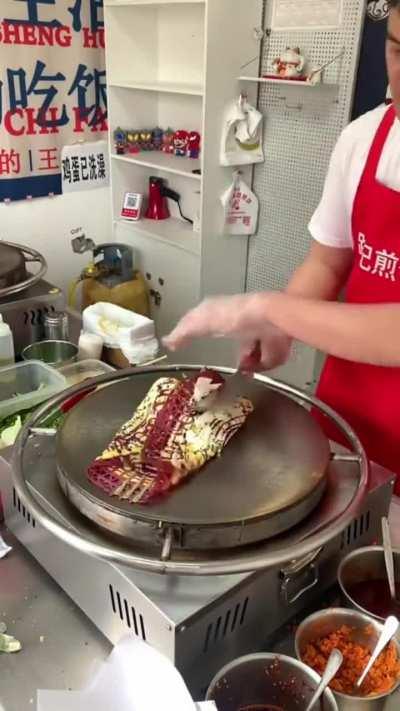 How the jianbing is made