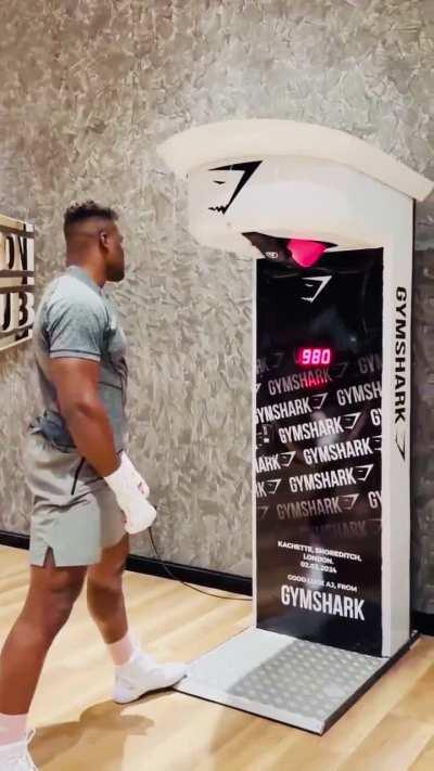 Francis Ngannou really broke the scale without even trying 😂😩