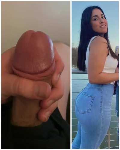 Who’d like to see this thick babe take this thick cock?