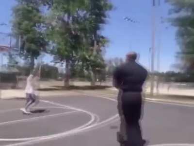 WCGW challenging a cop to a basketball game