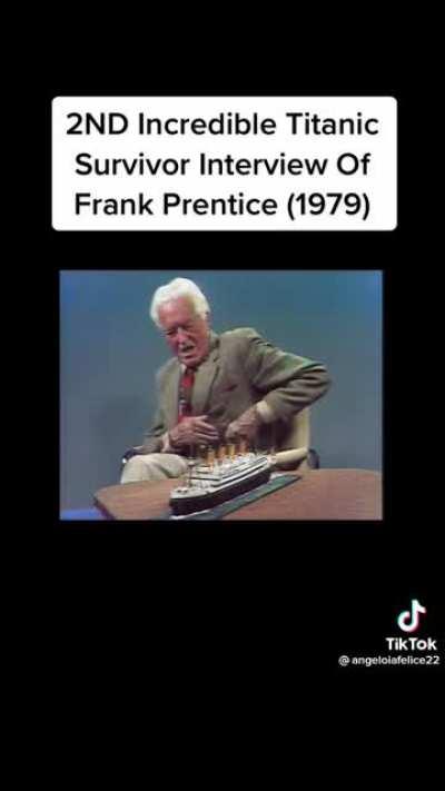 Incredible Titanic Survivor Interview of Frank Prentice