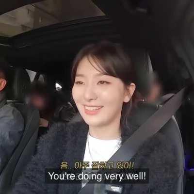 Seulgi driving with her dad so cute 
