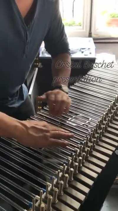 This incredible instrument called Cristal Baschet played by u/studiofeerique