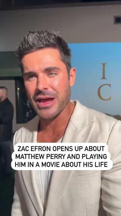 Zac Efron opens up about Matthew Perry &amp; says he would be “honored” to play him in a film about his life