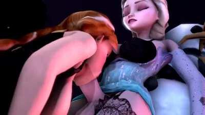 Anna is much better at sucking dick than Elsa expected (BlackjrXIII) [Frozen]