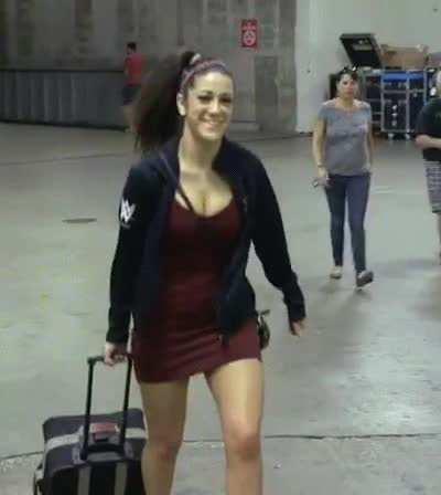 Bayley in a sexy dress