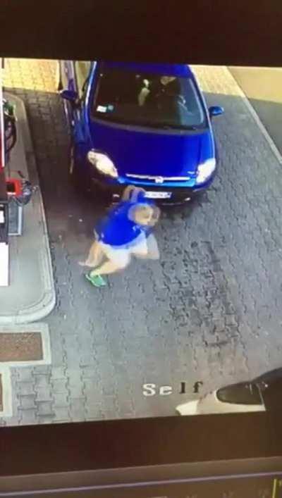 WCGW if I’m on my phone while pulling into the gas station?