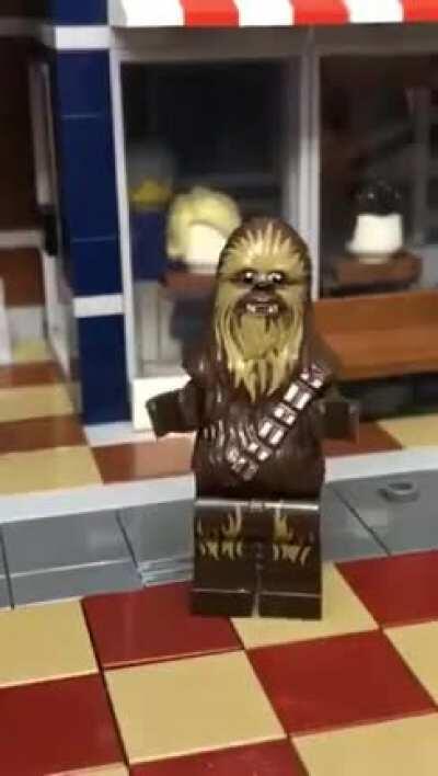 Chewbacca gets a haircut!