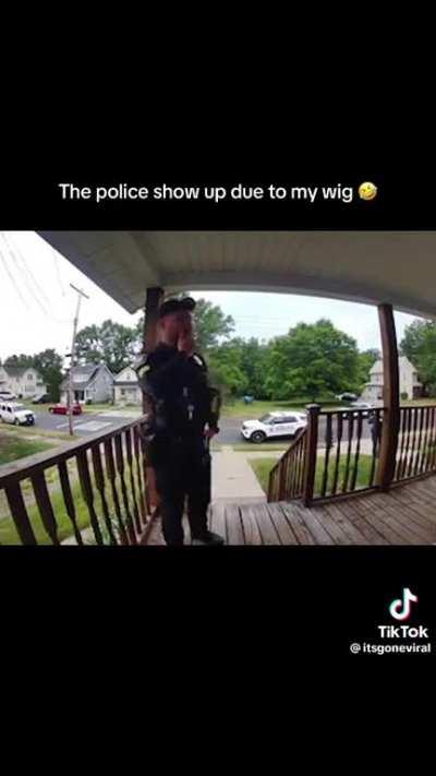 Cops knocked on her door as her neighbours were concerned...