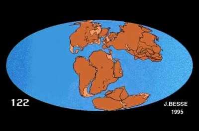 Breakup of Pangaea, the last supercontinent