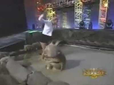 Stacy Keibler, Tygress and Major Gunns in the mud