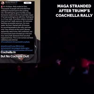 MAGA Stranded After Trump's Coachella Rally