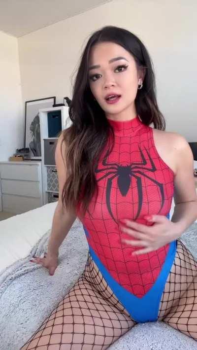 Spider girl needs your sticky web