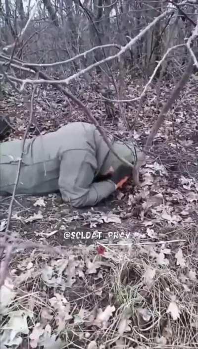 RU POV: Russian soldier captures a Ukrainian soldier with the last name “Zelensky”