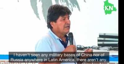 Evo Morales describes what makes the US an empire & why China (& Russia) aren't the imperialists libs like to claim they are.