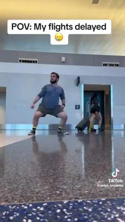 PRACTICING KARATE AT AN AIRPORT 😬!!