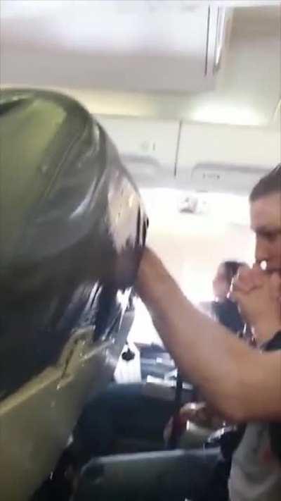 Violent Turbulence Throws Flight Attendant into Cieling