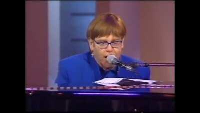 Elton John sings an oven instruction manual