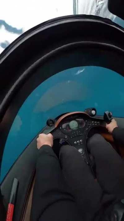 Riding Underwater in a Submersible Vehicle