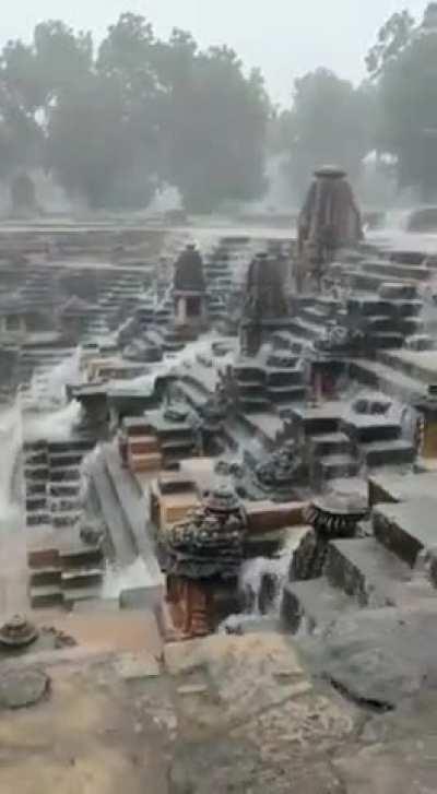 Monsoon Rains Being Captured at the Modhera Sun Temple - Modhera, Gujarat - India