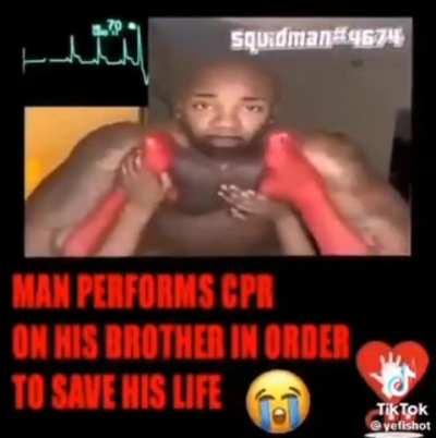 Man performs cpr on his brother in order to save his life😭😱