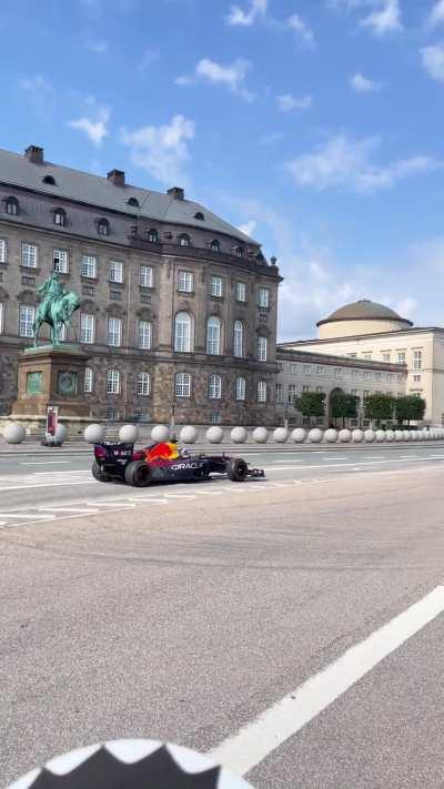 David Coulthard and Red Bull at Christianborg Palace