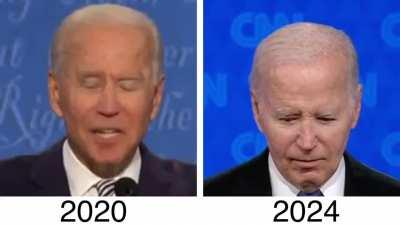 Joe Biden in debates in 2019 vs 2024