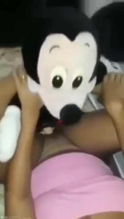 amani fox attached dildo to mickey mouse 🫣