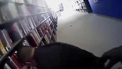 Mentally ill man watches porn in library. Police officer f***ing beats the living sh*t out of him.