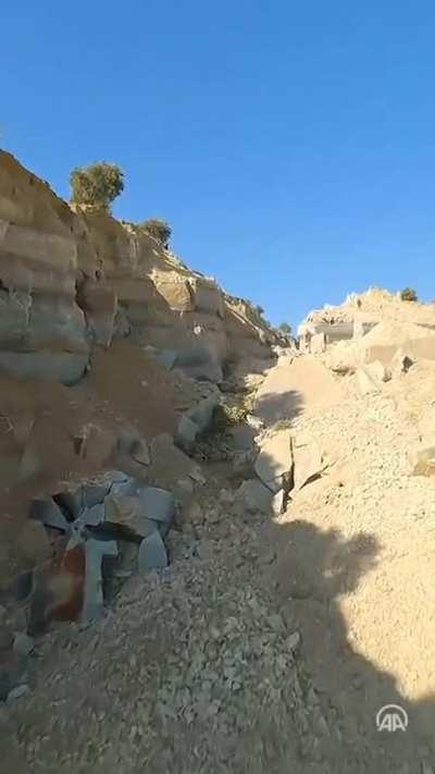 Olive fields after 7.7 magnitude earthquake (Tepehan - Hatay, Türkiye)