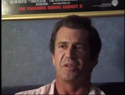 Mel Gibson speaking on Hollywood in a 1998 interview