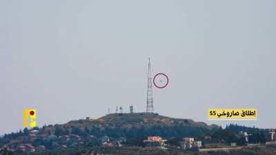 Hezbollah targeting the IDF base in Metulla with air-to-surface missile 