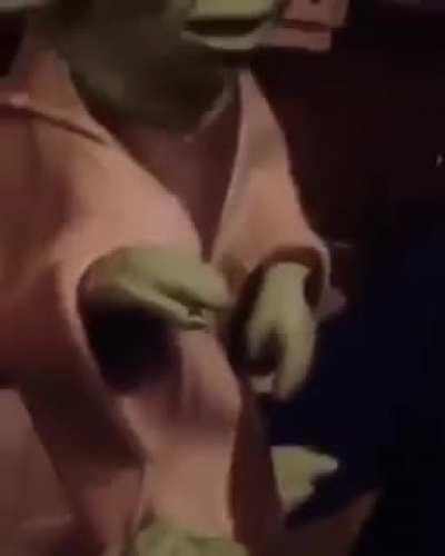 Master Yoda tells a joke ( Credit: Puppet Yoda on youtube)