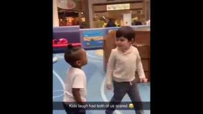 Kid has scary laugh