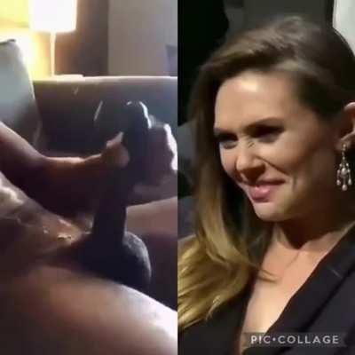 Elizabeth Olsen enjoys a good BBC milking - BBC Celebrity Cumshot Elizabeth Olsen Porn GIF by bbcbruce562