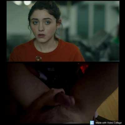 Natalia Dyer seems turned on by my hard cock