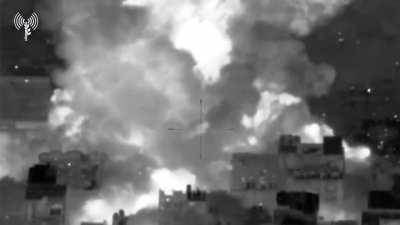 Nightly Israeli strike compilation for the night of 22/23 of October 2023