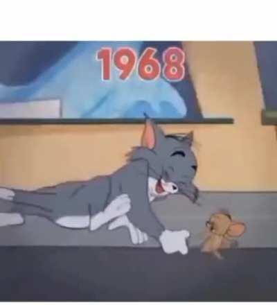 Tom and Jerry cartoon's progression (1940-2023).