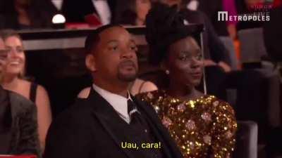 Oscar 2022 - Will Smith dá um tapa na cara de Chris Rock após uma piada sobre alopecia da mulher. &quot;Tire o nome de minha esposa da porra de sua boca!&quot;