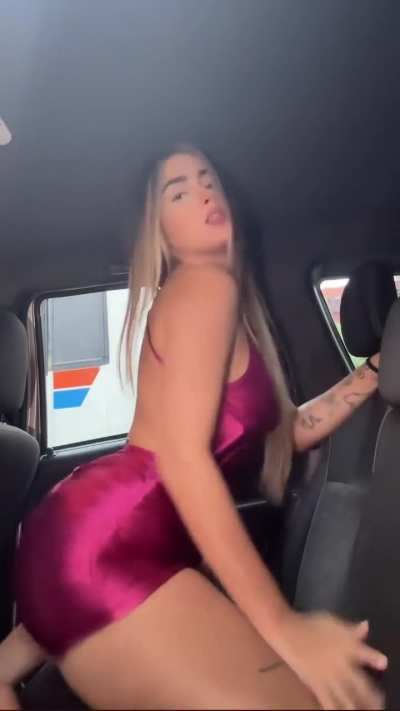 Dancing in car