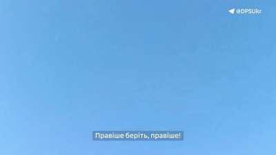 A mobile firing group of the Odesa border guard unit destroyed three Shahed drones approaching the coast