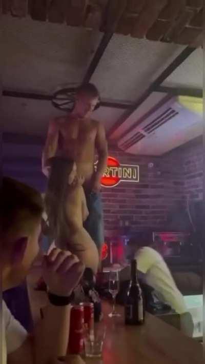 Public bar sex 🤭